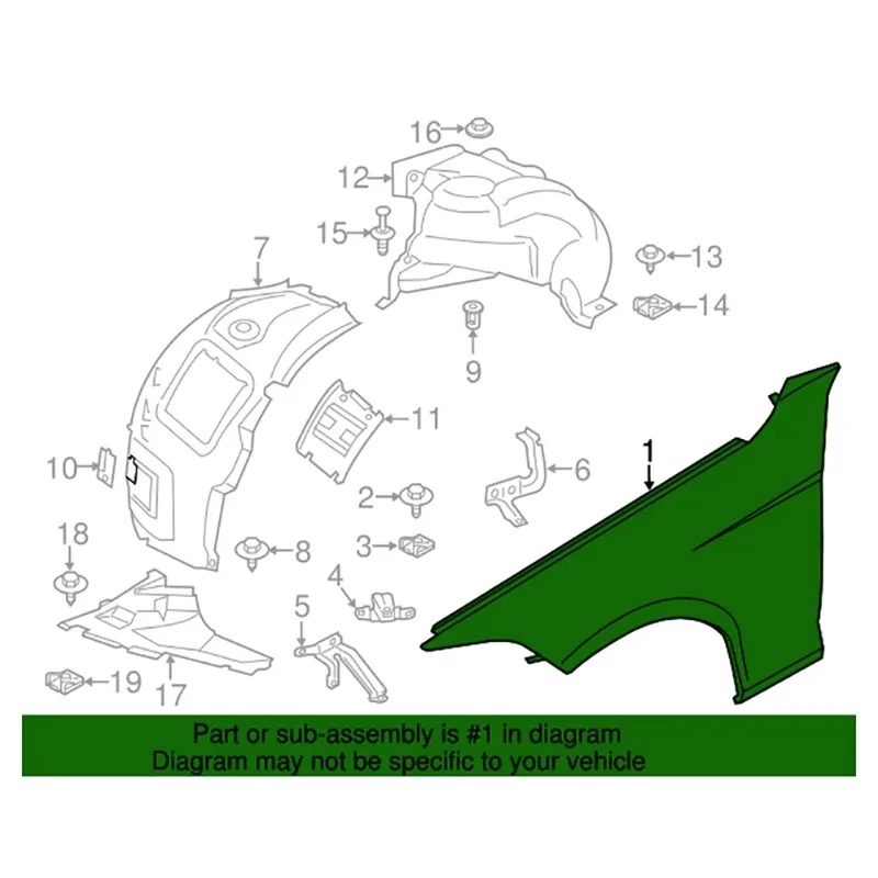 Hot Selling Replaced Aluminum Car Front Fenders for 2019 to 2024 3 Series G20 41008494439 41008494440